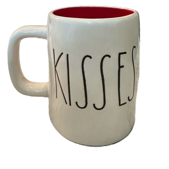 Rae Dunn Hugs & Kisses Ceramic Mug - Picture 1 of 3